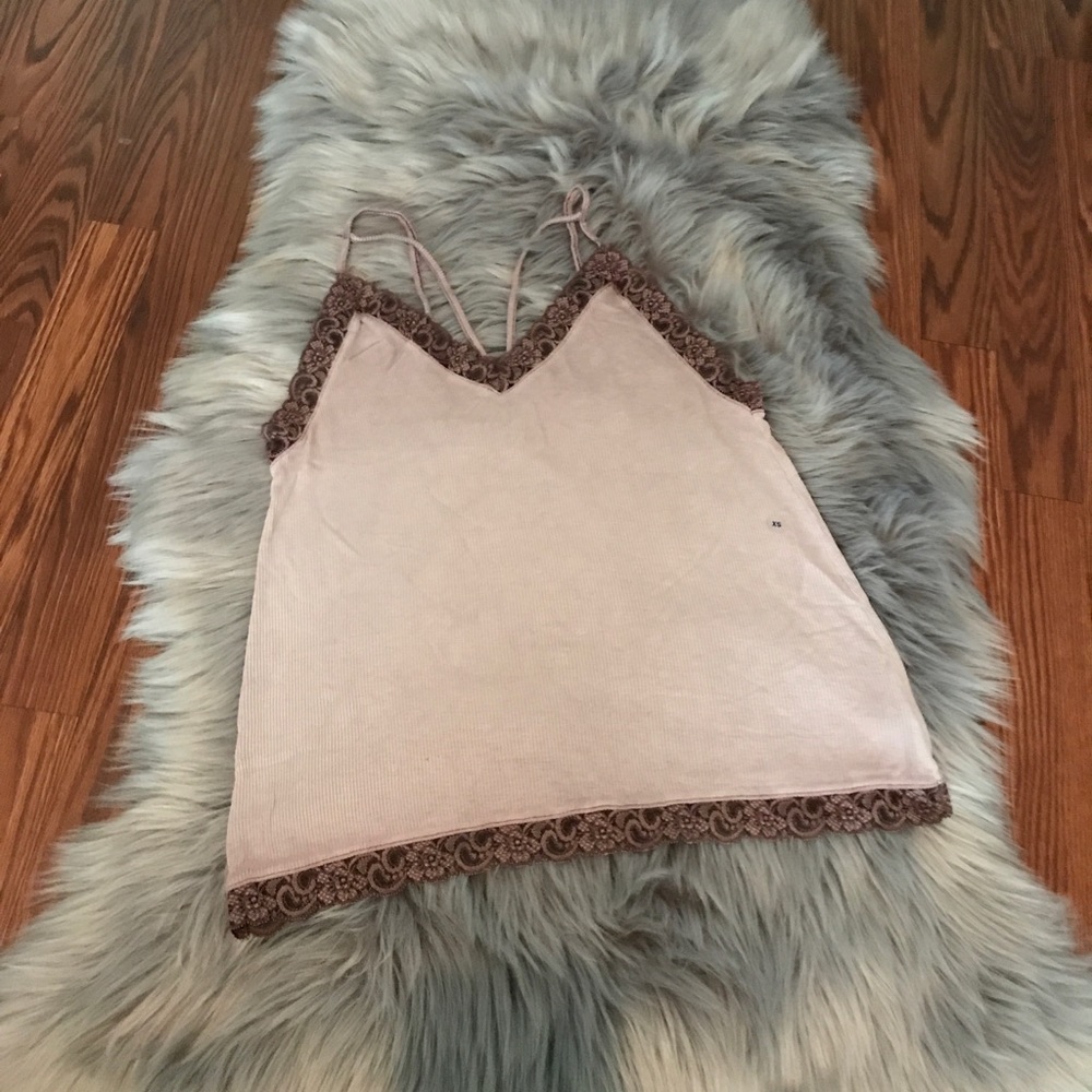 AMERICAN EAGLE Strappy Rib Tank SZ S